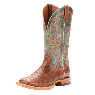 Ariat Range Boss - Western Laarzen Bruin / Groen Heren - 16522-210